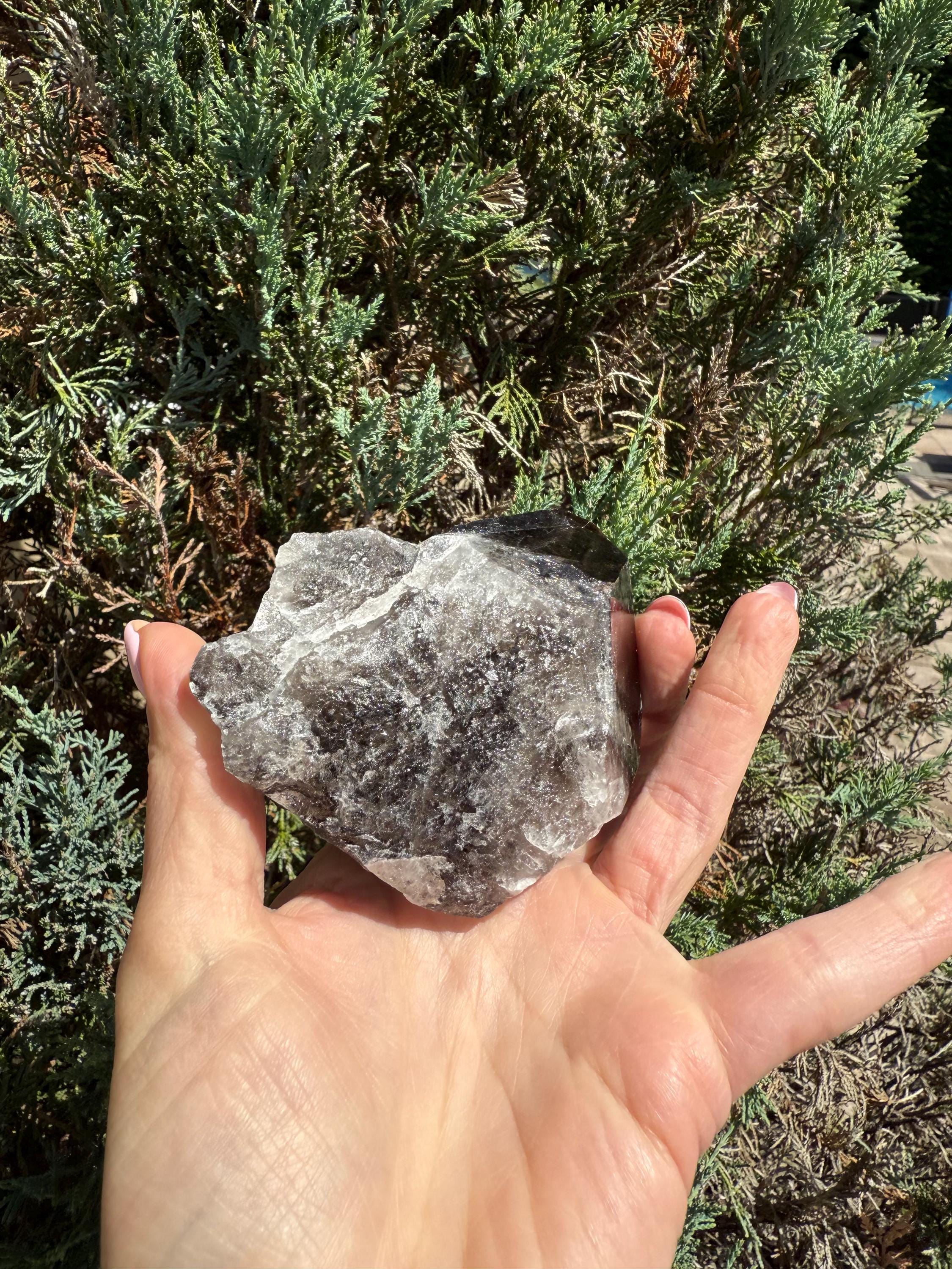 Smoky Quartz Crystal Cluster • Grounding Stone • Reiki Healing Decor • Natural Mineral Specimen • Spiritual Home Decor 4