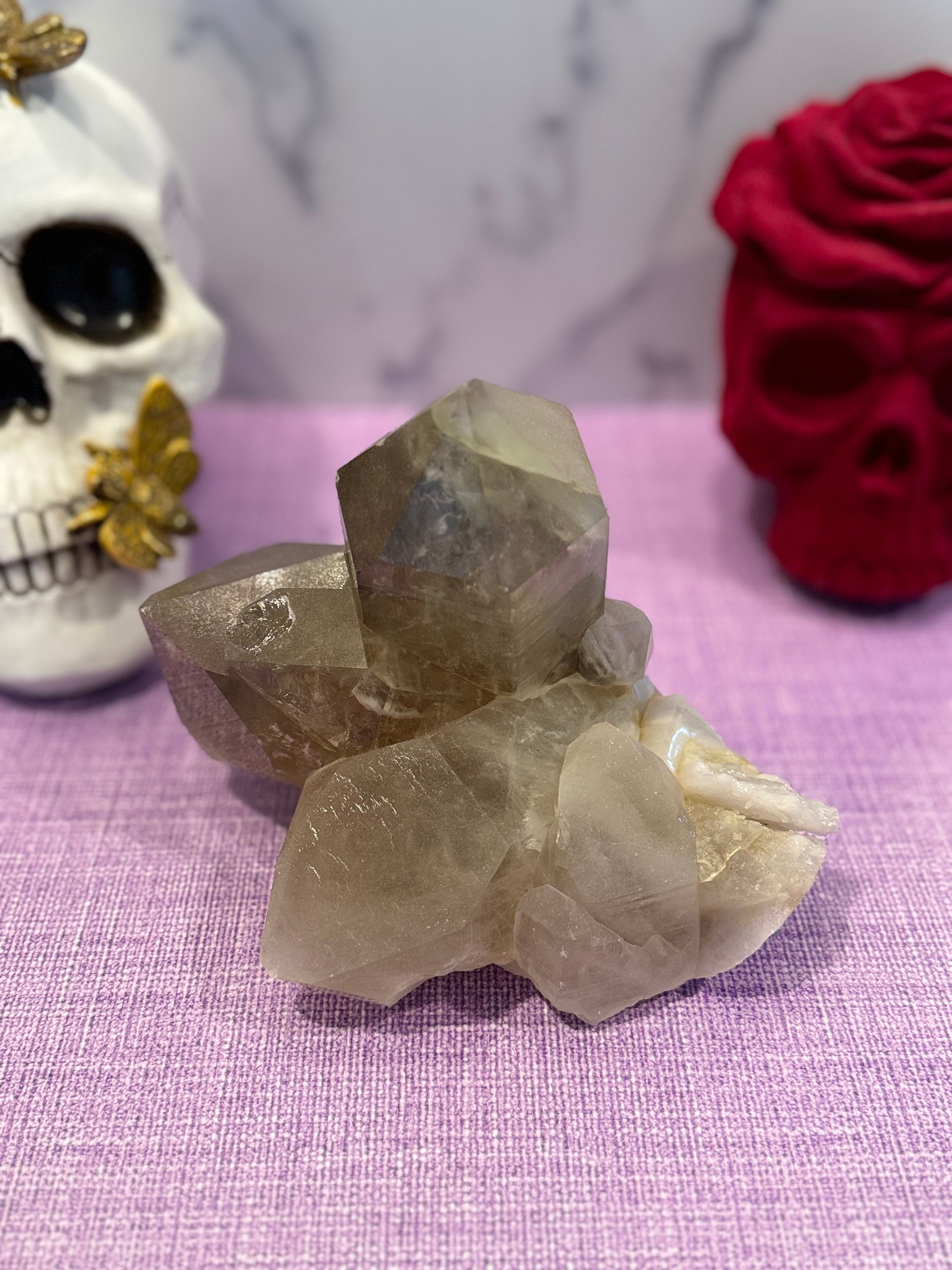 XL Himalayan Quartz Crystal Cluster • High Vibration Meditation Stone • Natural Mineral Specimen (Indian) 5