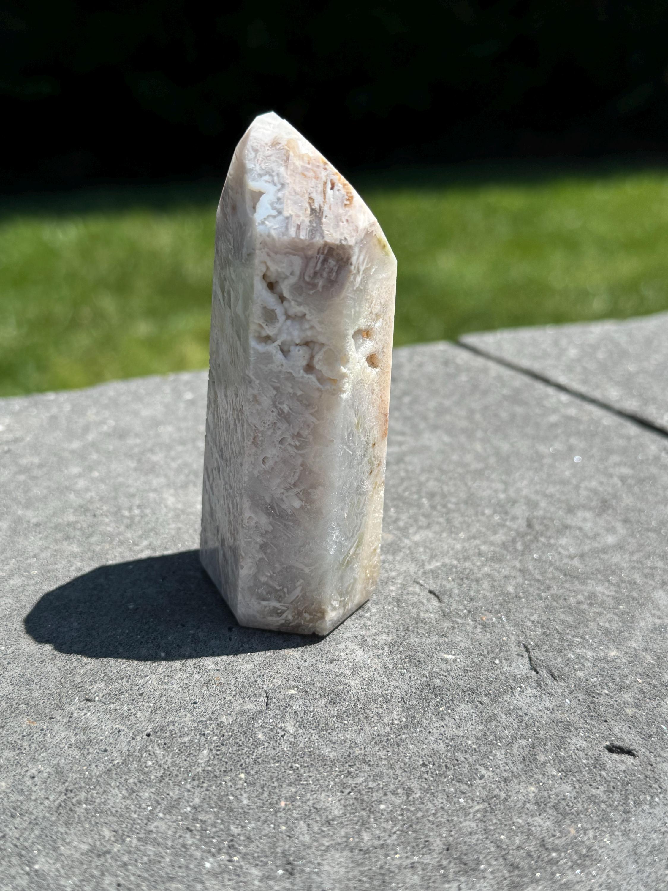 Pink Amethyst Druzy Tower • 3.5 Inch Polished Crystal Point, Geode Quartz Decor 5