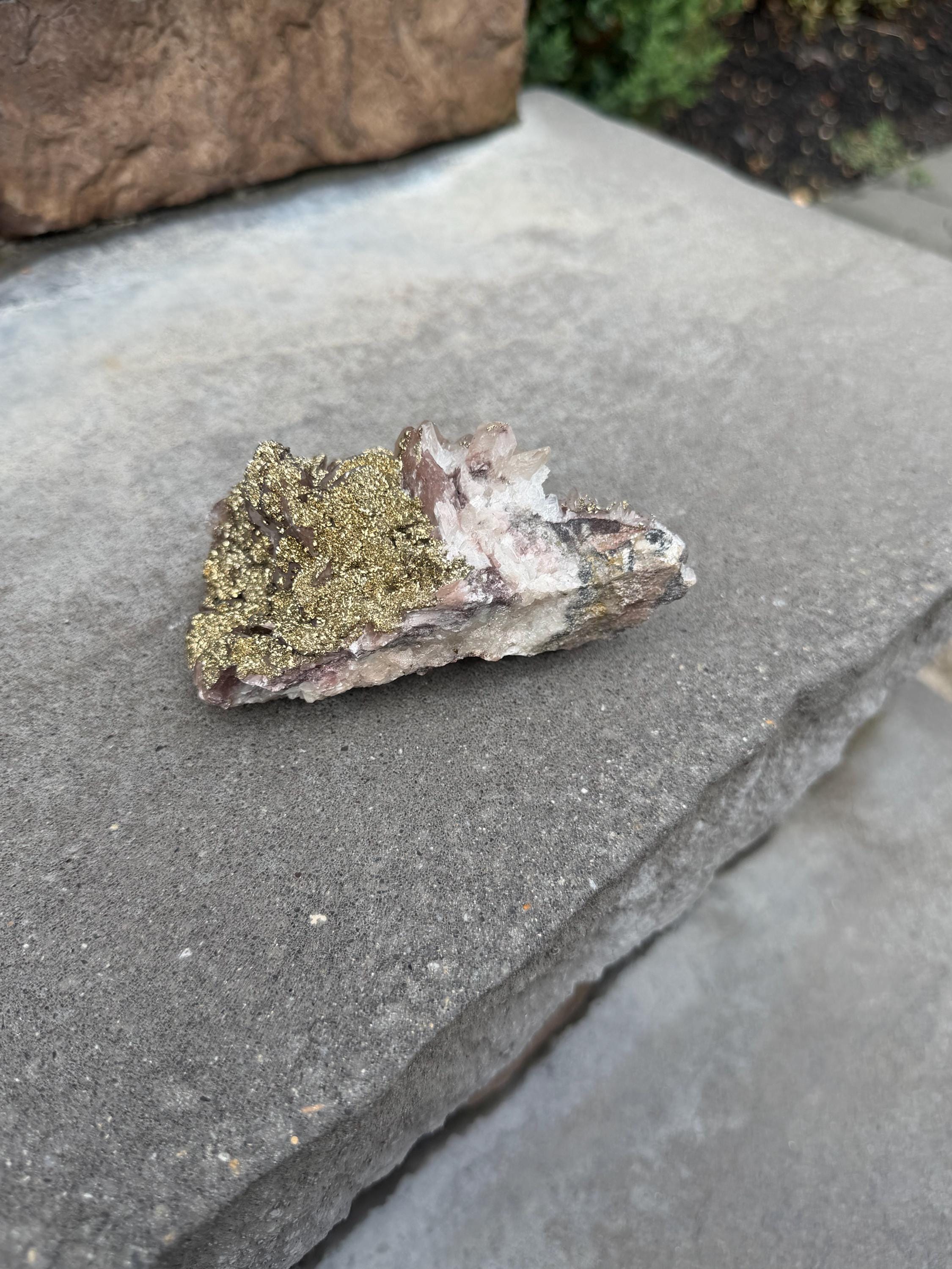 Calcite with Pyrite Coating Specimen from Hubei, China 6