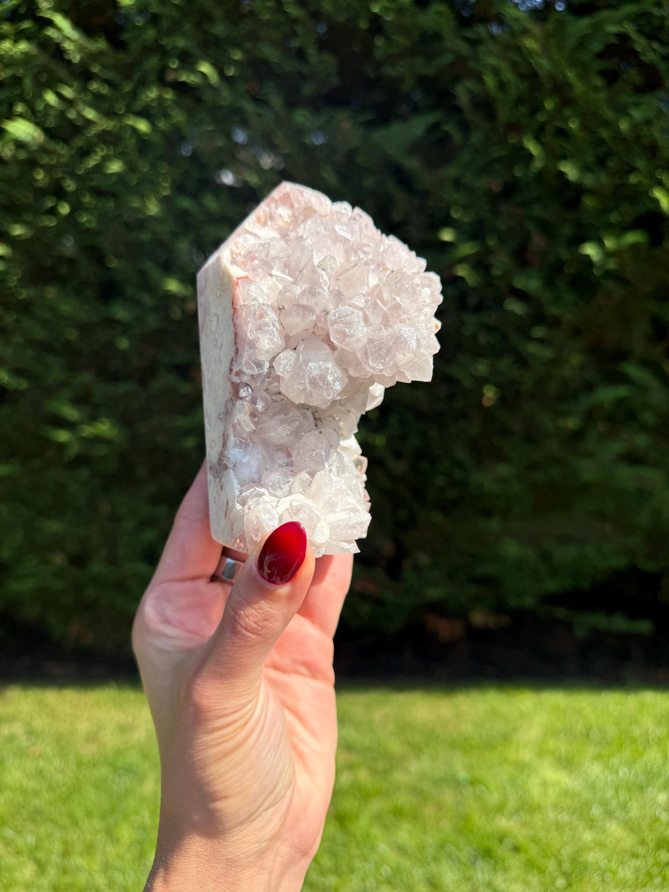 Pink Amethyst Druzy Freeform • Brazil Crystal • Sparkling Healing Stone • Mineral Specimen • Home Decor 12