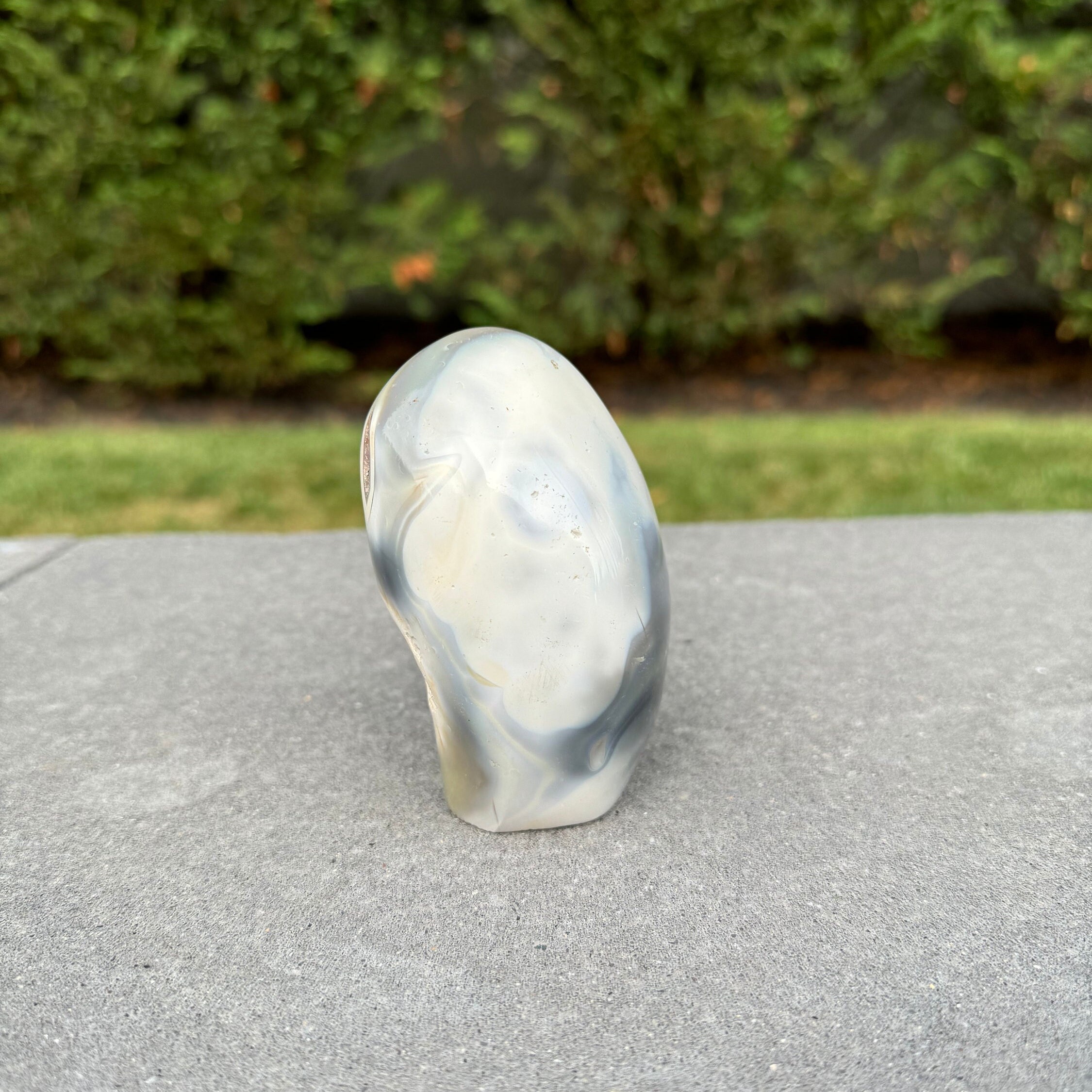 Orca Agate with Druzy Amethyst Freeform • Polished Healing Crystal • Rare Mineral Specimen • Spiritual Decor 4