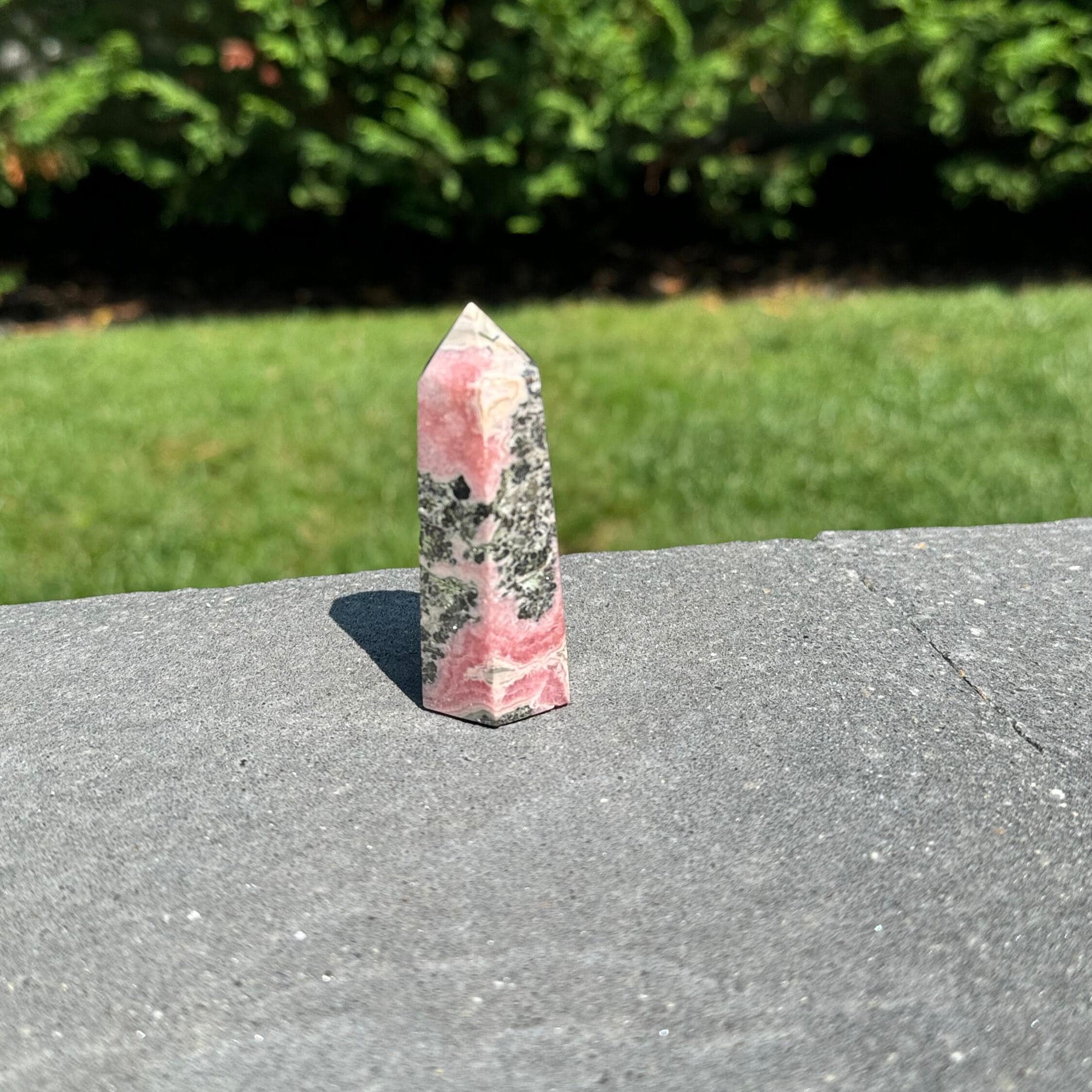 Rhodochrosite Crystal Tower • Polished Pink Heart Chakra Stone Point, Spiritual Decor 2