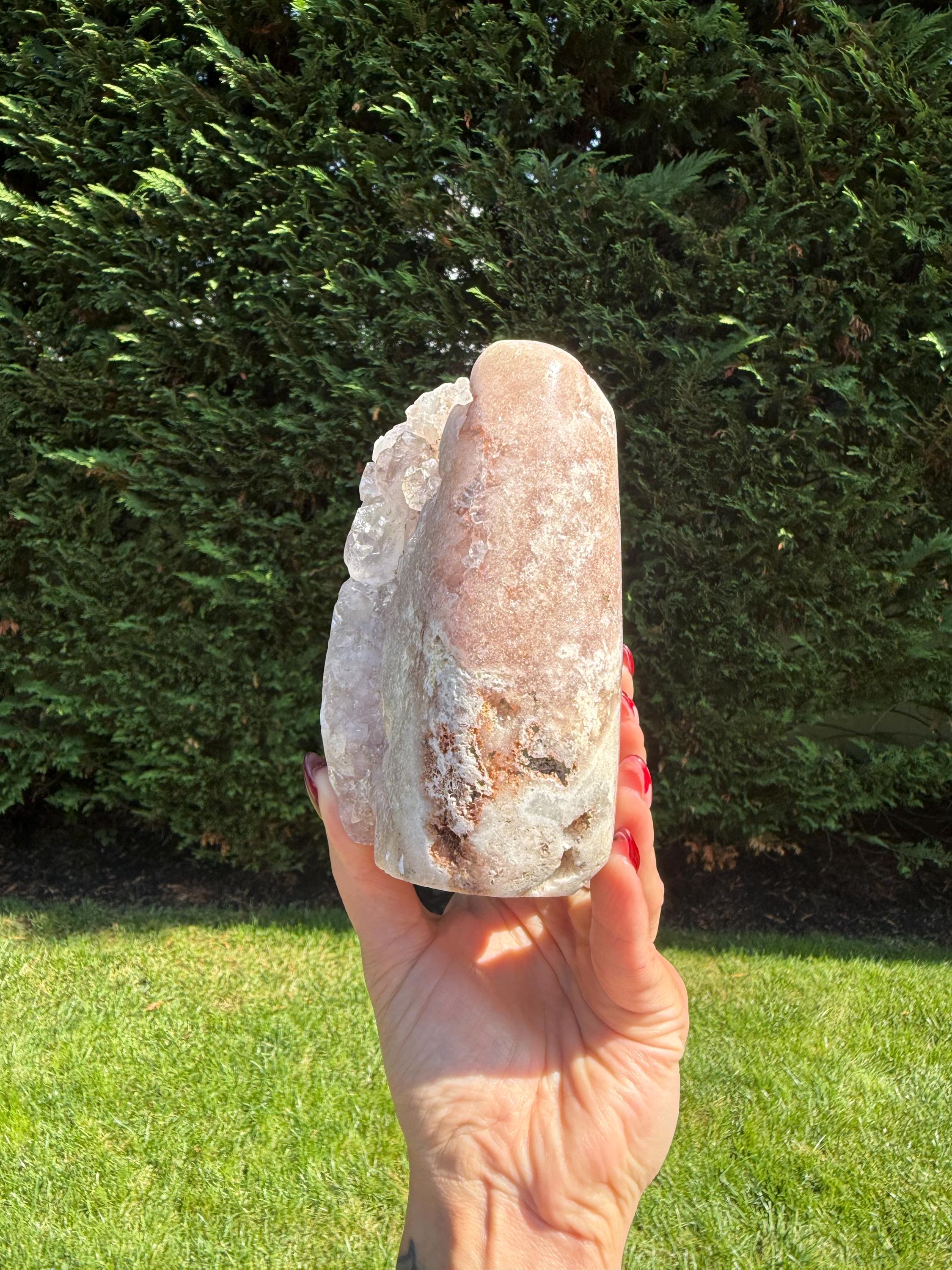 Large Pink Amethyst Druzy Freeform • Brazil • Sparkling Crystal Specimen • Healing Stone • Mineral Decor 7