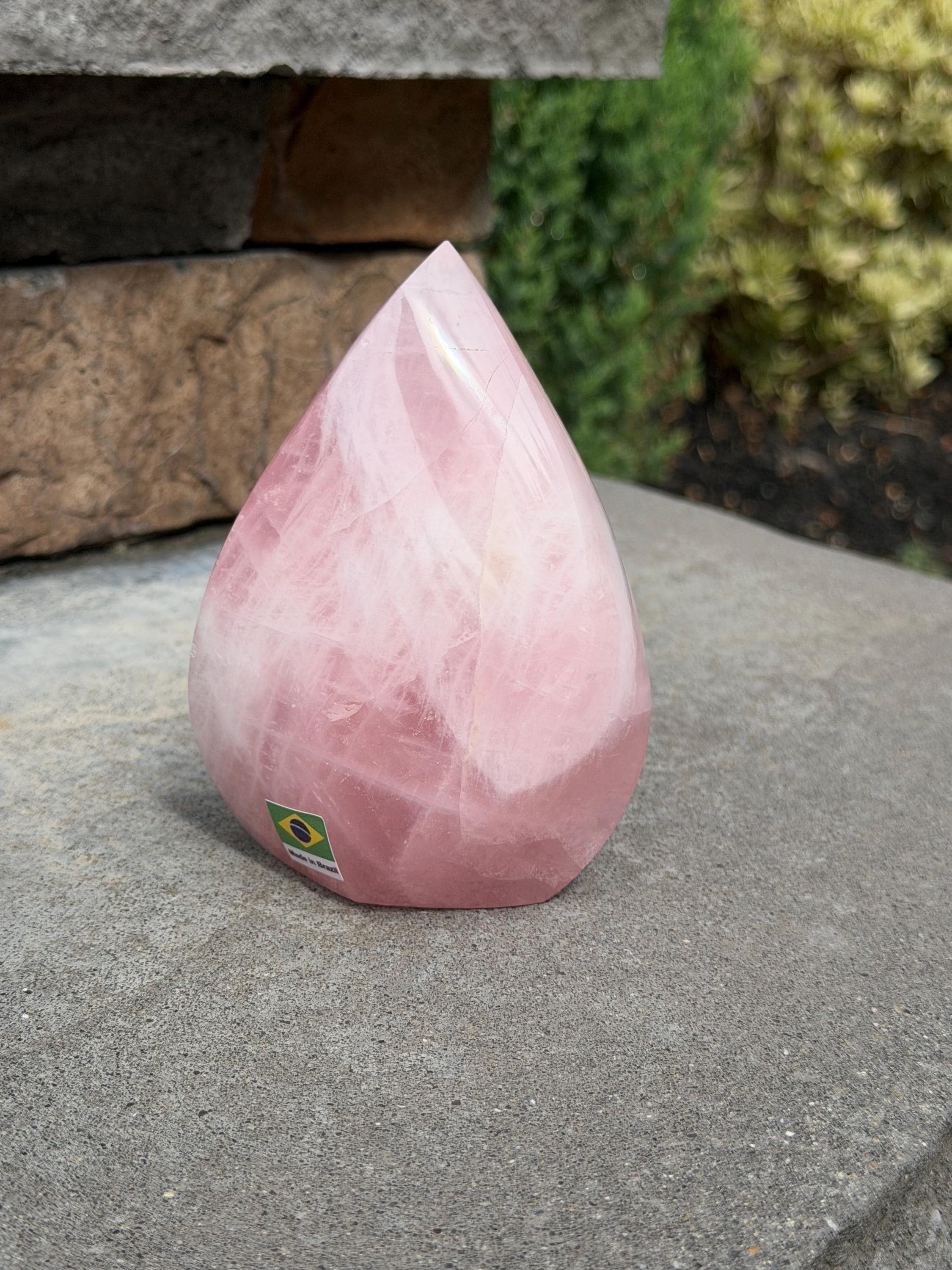 Brazilian Rose Quartz Crystal Flame 13