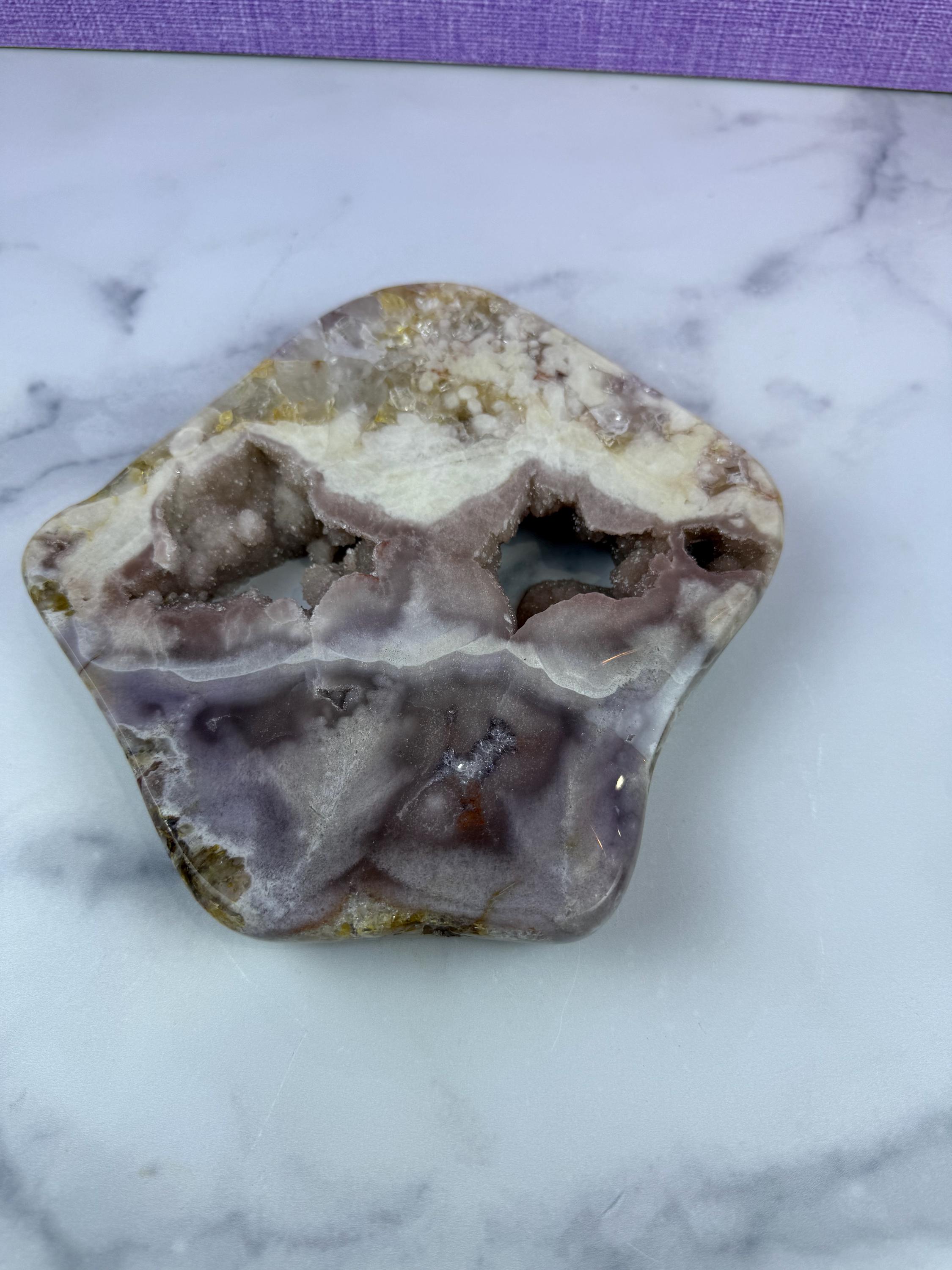 Pink Purple Amethyst Druzy Crystal Display on Stand from Brazil • Sparkling Mineral Specimen 4