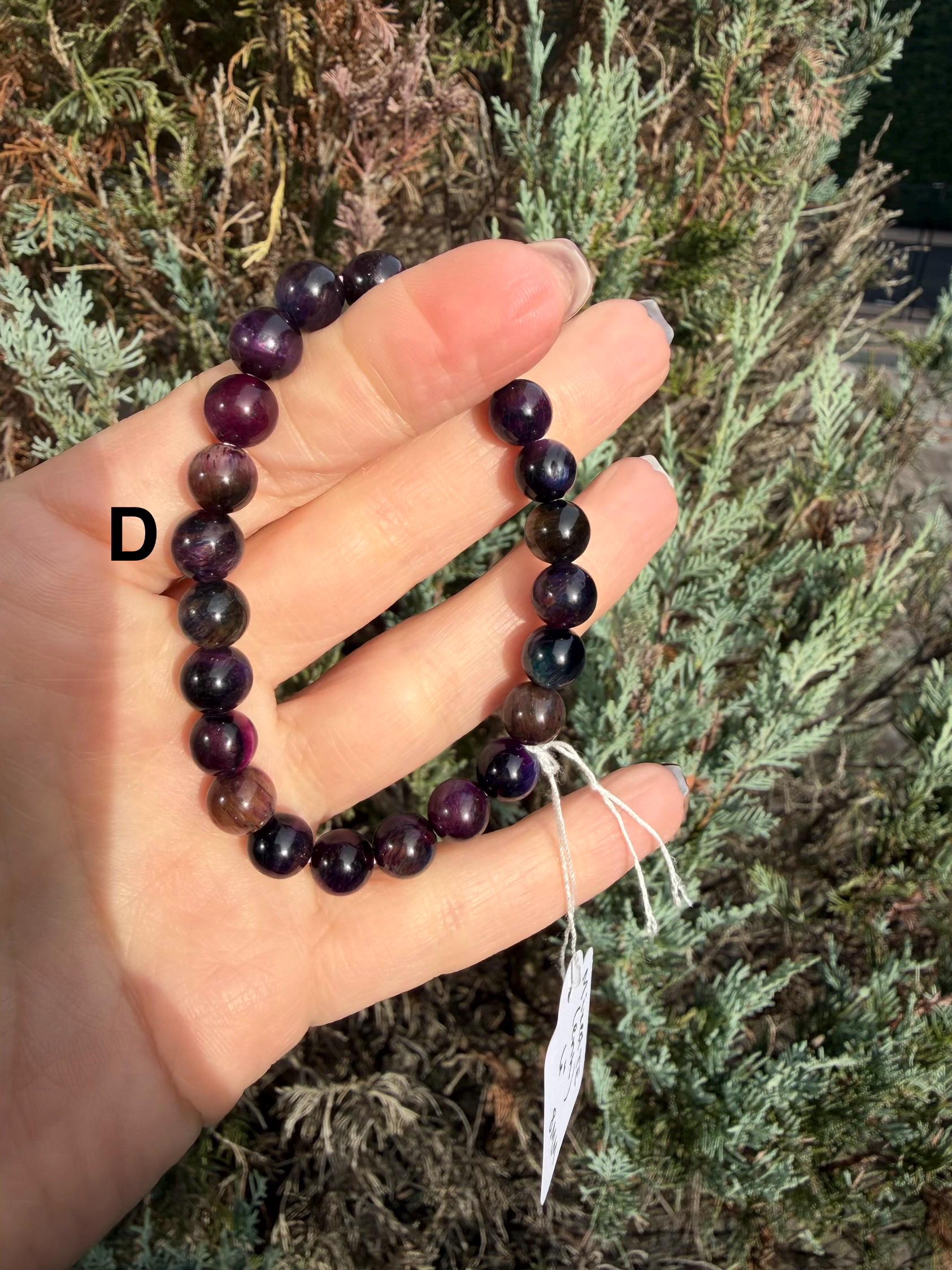Tiger's Eye Beaded Bracelet • Natural Gemstone Protection Crystal Jewelry 13
