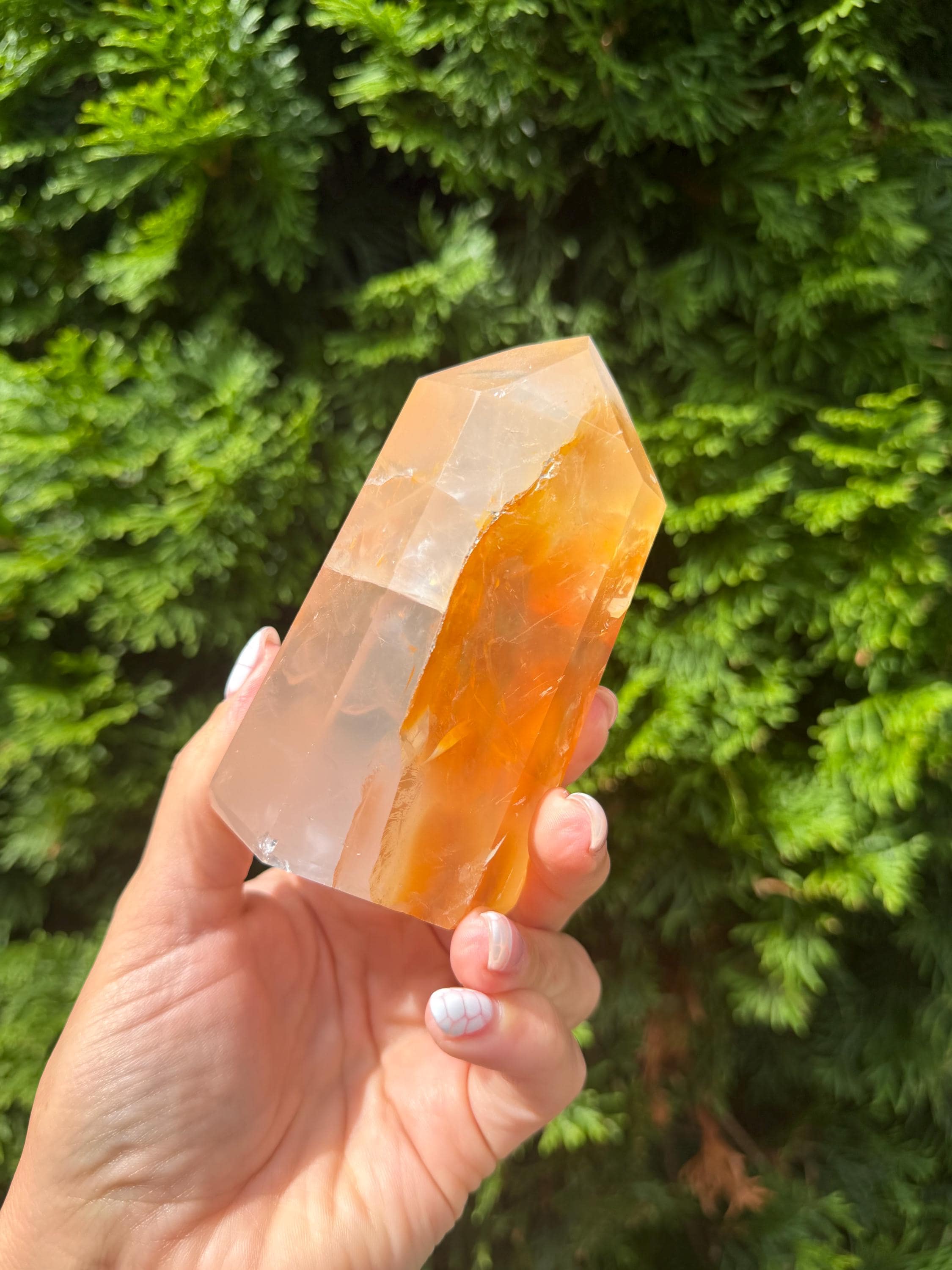 Golden Healer Tower from Brazil: Polished Quartz Point 2