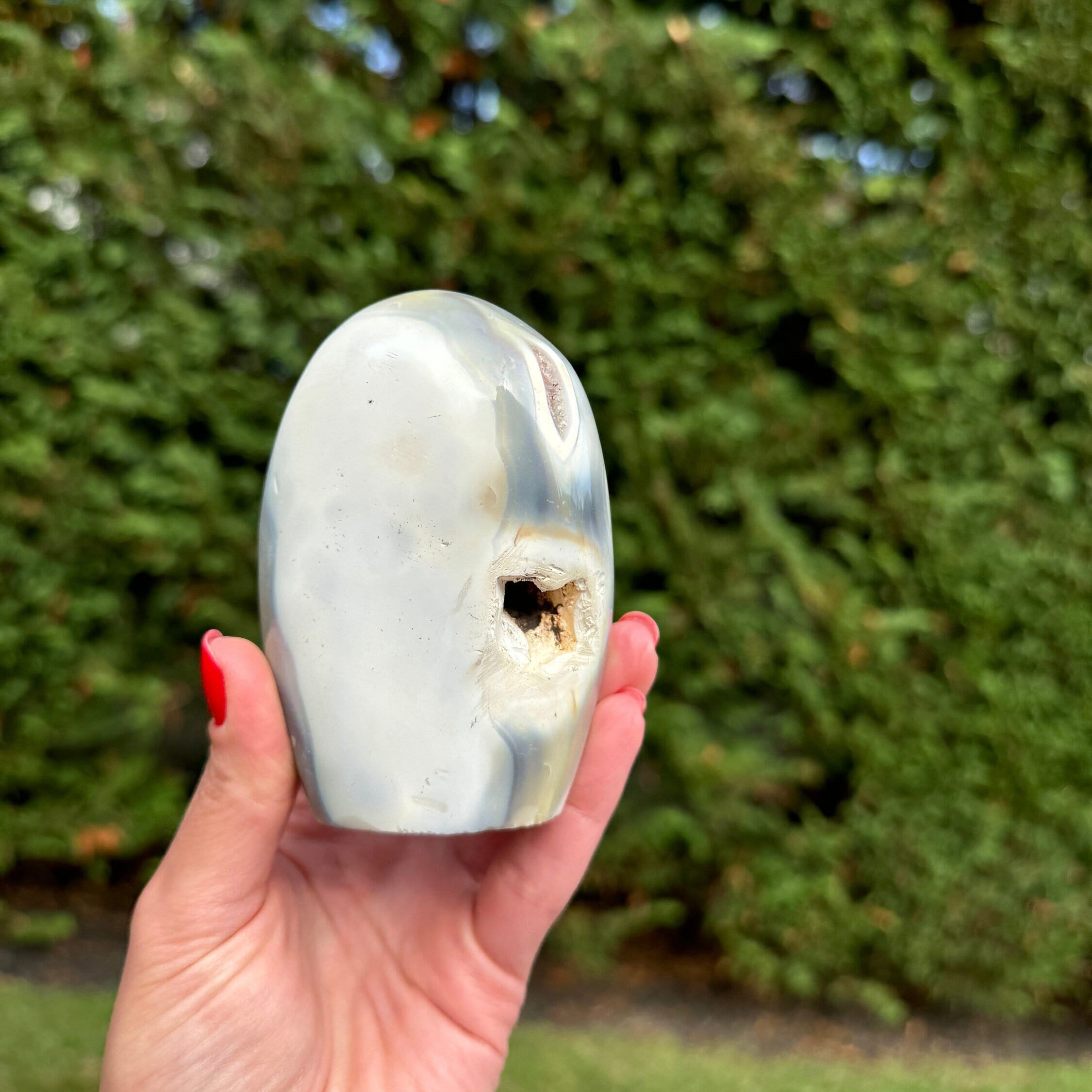 Orca Agate with Druzy Amethyst Freeform • Polished Healing Crystal • Rare Mineral Specimen • Spiritual Decor 2