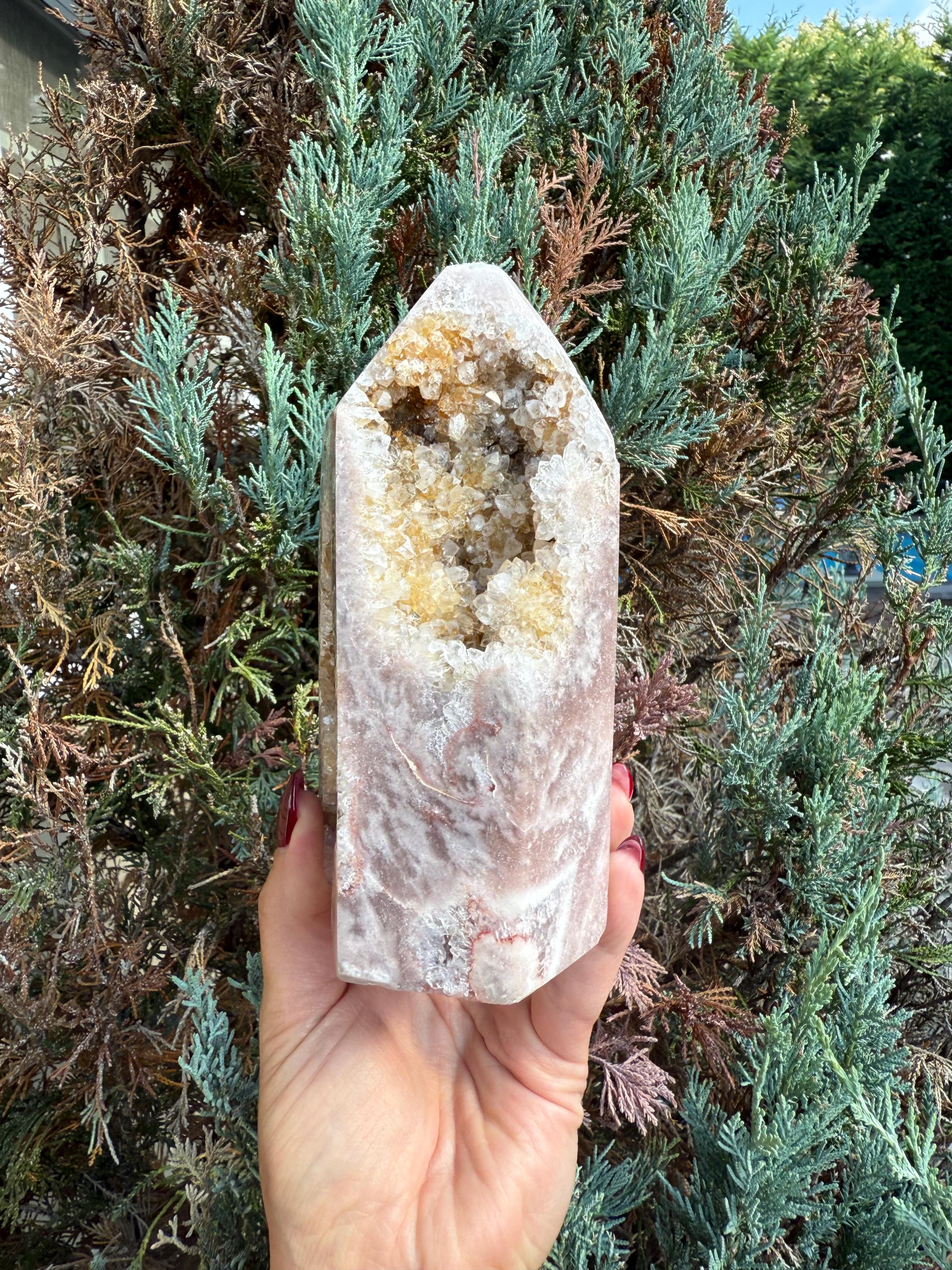 Druzy Pink Amethyst Crystal Freeform from Brazil: Crystal Home Decor 16