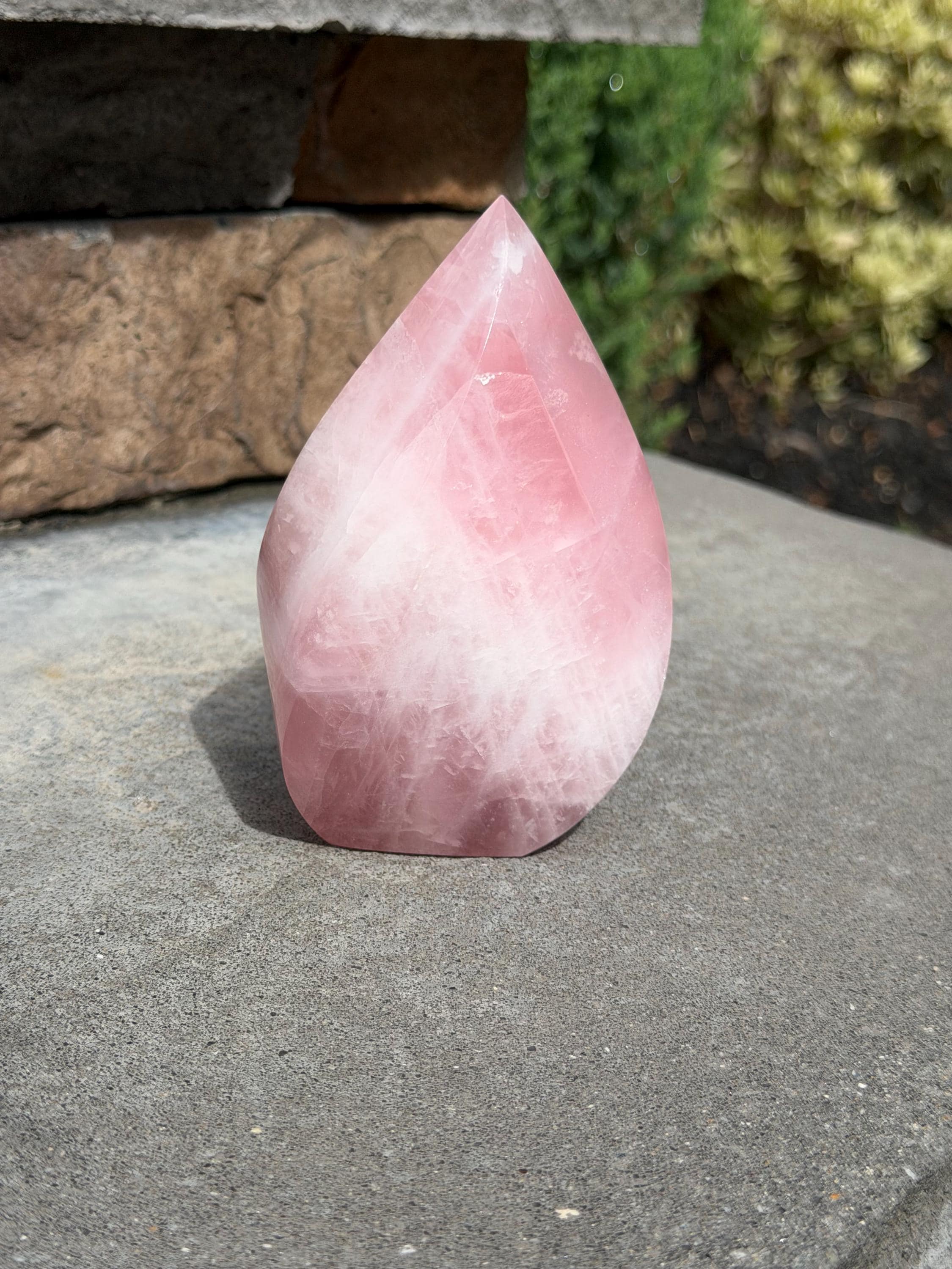 Brazilian Rose Quartz Crystal Flame 15