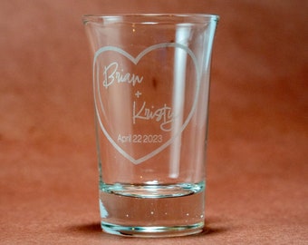 Bespoke Engraved Shot Glasses - Perfect for Party Favors & Gifts - Fast Turnaround, Personalized Designs Welcome