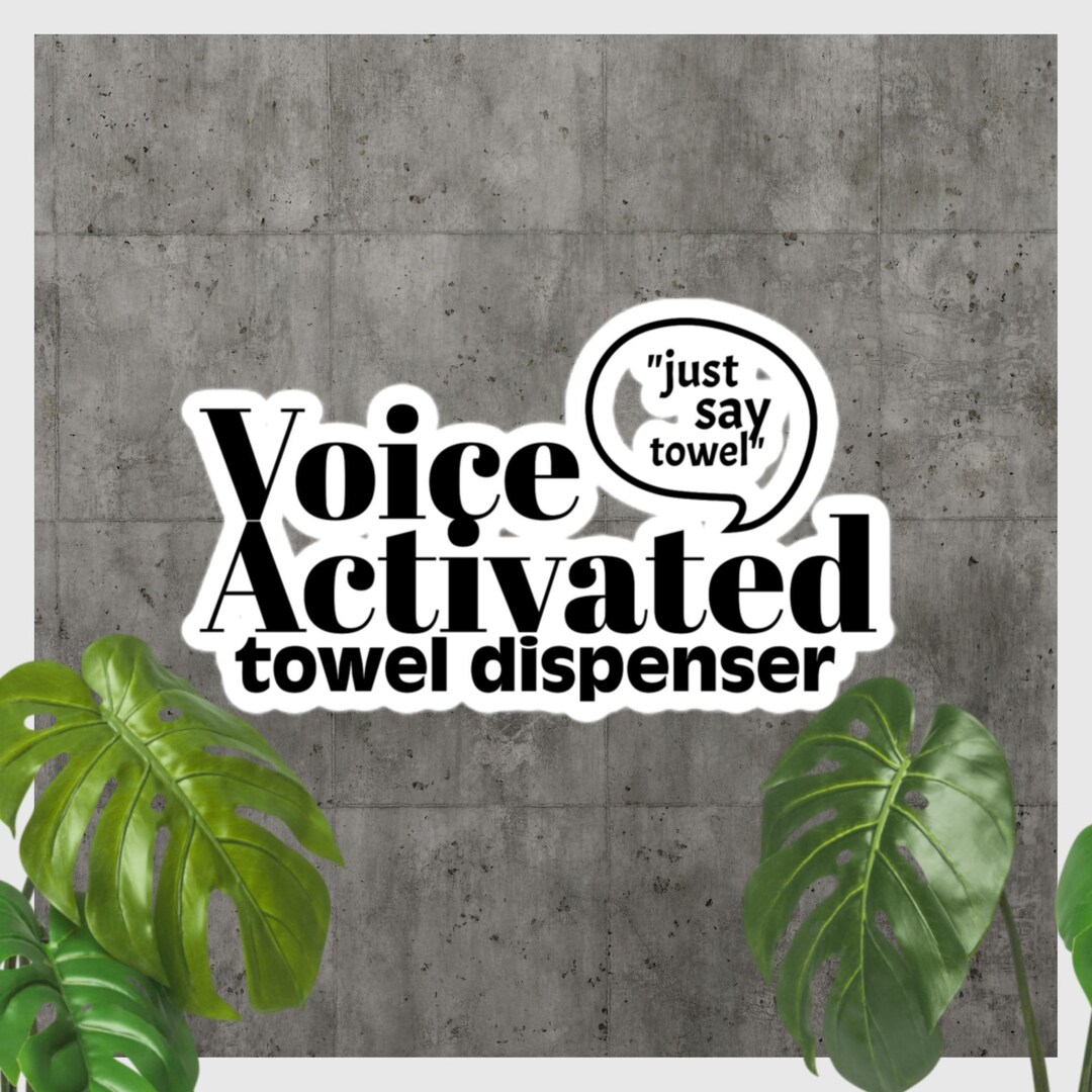 Voice Message Sticker Prank Voice Activated Funny Bubble-free Stickers for Bathroom Kitchen ...