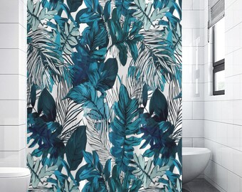 Tropical blue Shower Curtain