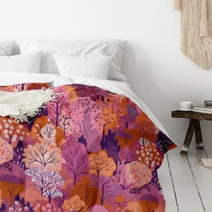 Premium Cotton duvet set | Retro Duvet set | Bedroom furniture | Bed and breakfast | Pink retro Duvet | King Duvet | Queen Duvet