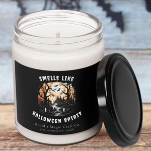 Halloween Candle, Smells Like Halloween Spirit Candle, Scented 9oz Soy Candle, Fall Candle, Autumn Candle, Halloween Gift, Witchy Gift