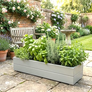 Handmade Wooden Planter Box: Farrow And Ball Color, UK Made