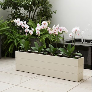 Narrow Planter Any Size Custom Farrow & Ball Color Solid Wood Flower Plant Box