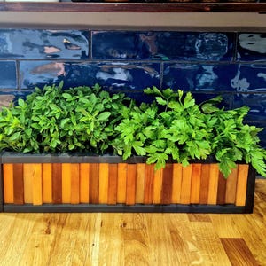 Wooden Planter Box Rustic Handmade to Size, Rustic Solid Wood Unique & Beautifully Finished