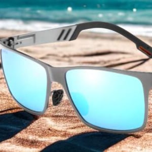 Gafas de sol polarizadas de metal de lujo imagen 1