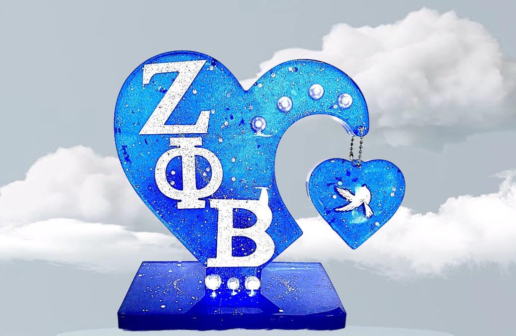 Zeta Phi Beta Heart