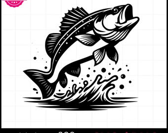 Crappie Fish Laser Cut File | Fishing SVG PNG | Lake House Wall Art | Glowforge xTool LightBurn Engraving Wood Sign Design