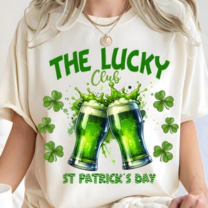 Lucky Club St Patrick&#39;s Day Green Beer PNG - Irish Pub Sublimation (Digital Download)