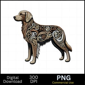 3D Hund mit Schleife und Perlen Nahtloses Muster, Faux Stickerei Strickstoff Sublimationsdesign, niedlicher Lovey Welpe, Hundeliebhaber Geschenk, Hundemama
