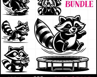 Funny Raccoon Laser Cut File | Cute Raccoon SVG | Animal Wood Sign Design | Glowforge xTool LightBurn Engraving File | Digital Download