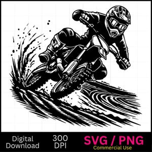 Sport Bike Big Motorcycle Racing Motor Rider Roadster PNG SVG, laserbestand grijswaarden branden, gesneden vector Coaster zwart wit CNC hout