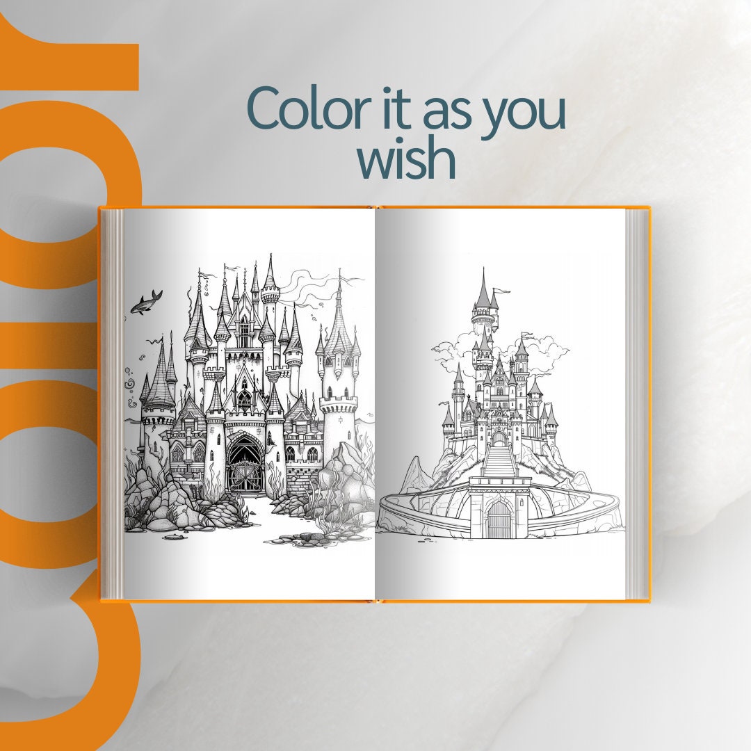 50 Gothic Coloring Book Digital Download Coloring Page Printable Art ...