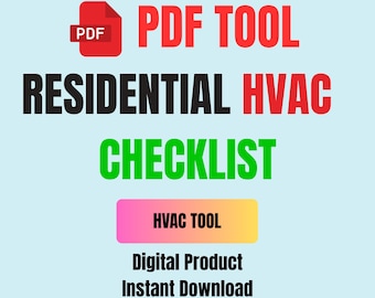 Checkliste für die Inbetriebnahme von Wohnraum-HLK: Ausfüllbares PDF-Inspektionsformular