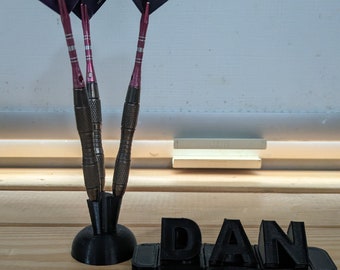 Darts Set for Practice, including Name, Dart Holder & Practice Rings to go onto your Dartboard