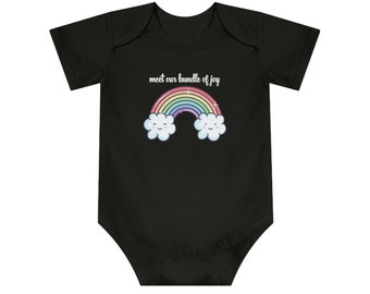 Baby Bodysuit / onesie - Short Sleeve, Rainbow Onesie