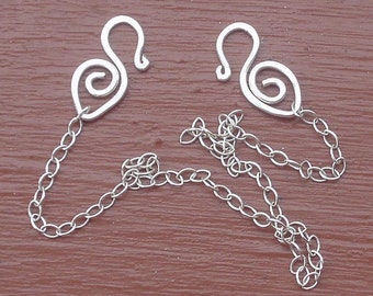 Special order for Diane-- 2 hook clasps