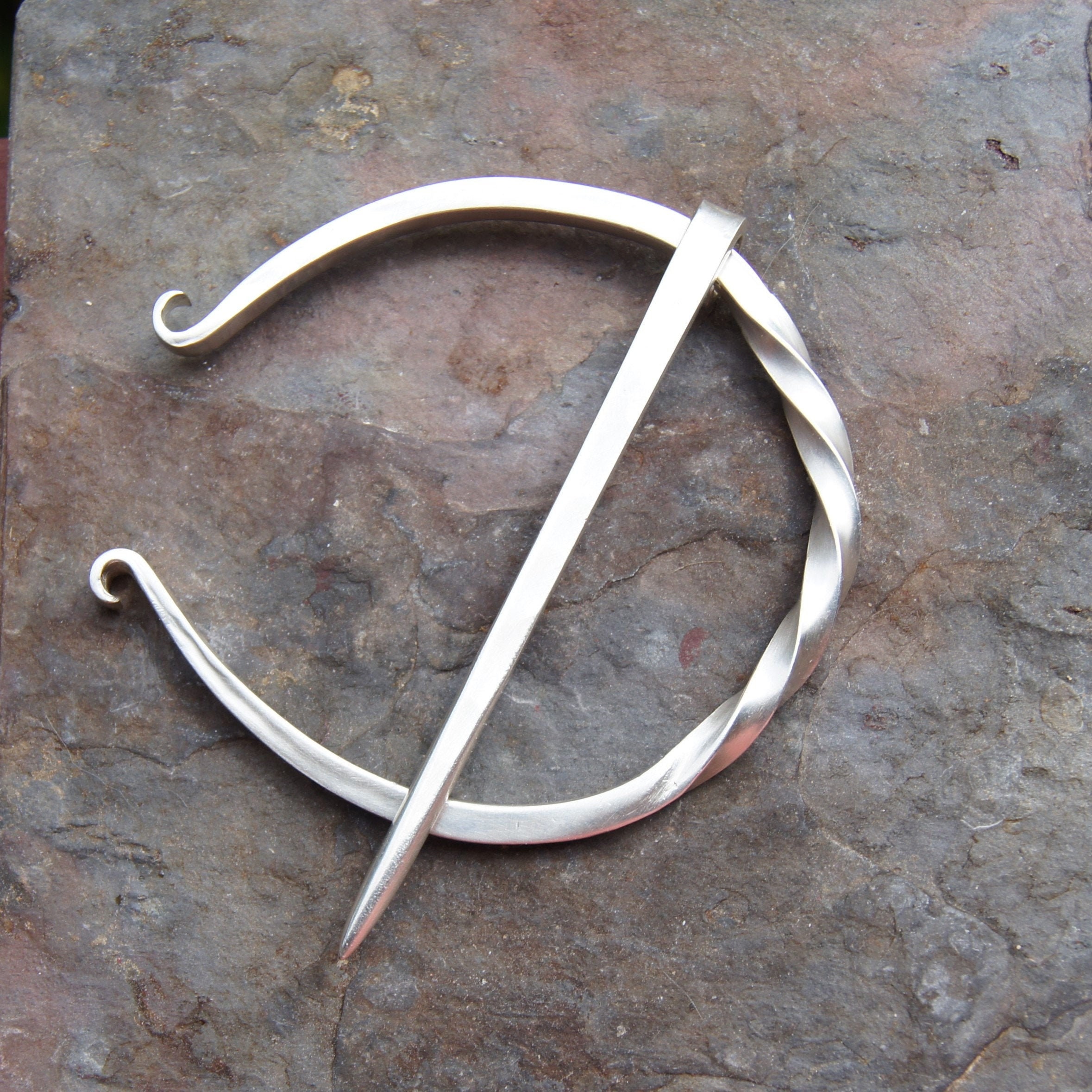 Plain Iron Penannular Brooch / Cloak Pin