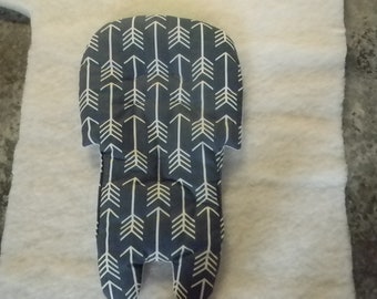 Stack High Chair Cover In Gray With Arrows