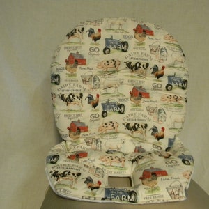 Funda para trona Ingenuity con estampado de granja