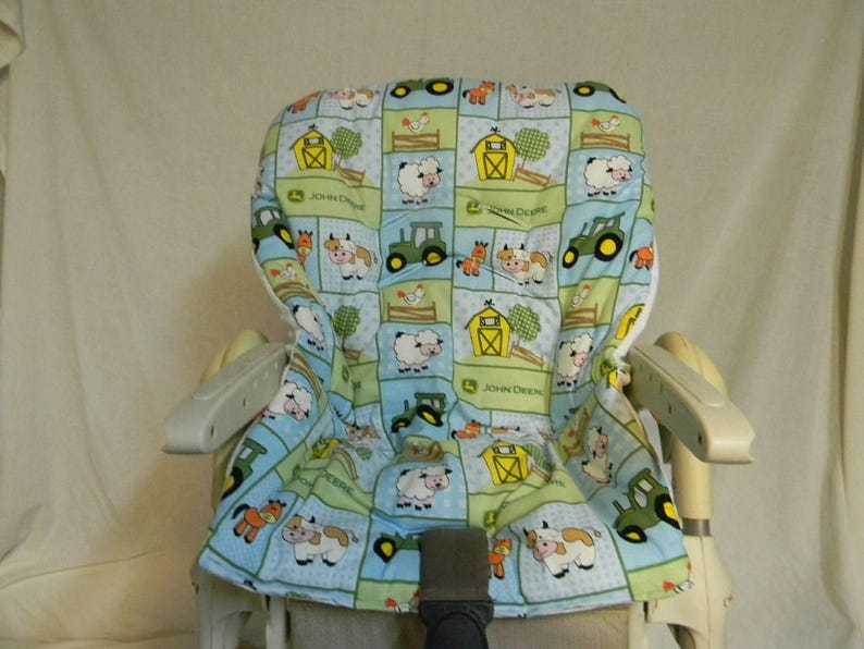 Chicco Polly High Chair Cover In John Deere Kids Print Image 0