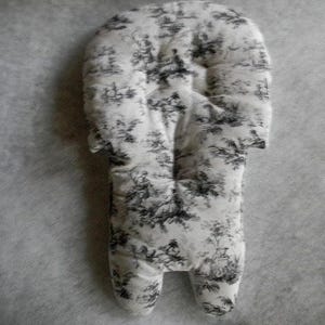 Stack High Chair Cover In White Gray and Black