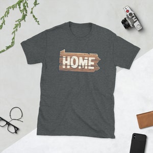 Pennsylvania &quot;Home&quot; Wooden Sign Shirt