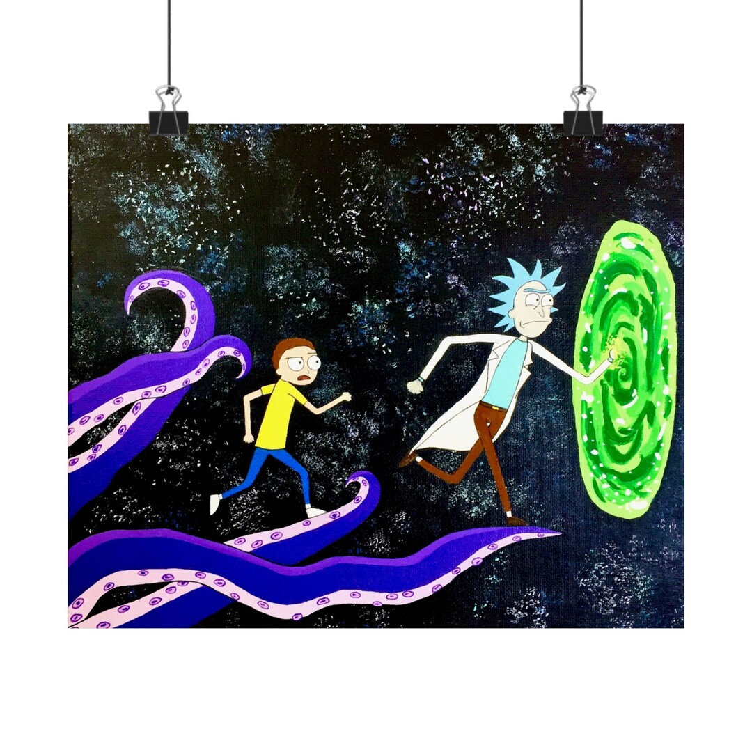 Portal Print 11x9 Poster Wubba Lubba Dub Dub - Etsy