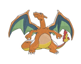 Charizard Embriodery Design