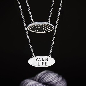 Porterness Studio Sterling Silver Double Sided Yarn Life Necklace