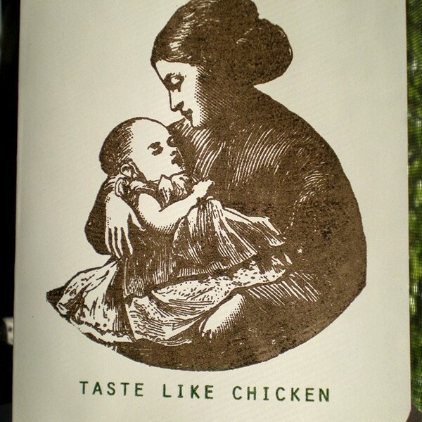 Good Babies Taste Like Chicken Note Cards - Set of 4