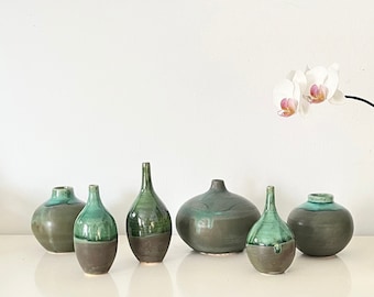 Green Ceramic Vases