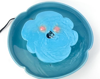 Ceramic water fountain - blue
