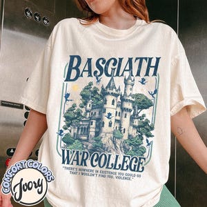Basgiath War College Comfort Colors Shirt, Tairn and Violet Sorrengail, Fourth Wing, Iron Flame, Onyx Storm, Bookish Shirt, Book Lover Gift