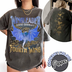 Basgiath War College Comfort Colors Shirt, Fourth Wing Riders Quadrant Shirt, Dragon Rider Shirt, Bookish Gift, Xaden Riorson, Fantasy Shirt