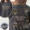Vintage Baldur's Gate Doodle Comfort Colors Shirt, Astarion Shadowheart, Dungeons Shirt, Dragons Shirts, Dnd Dad Shirt, Family Game Night